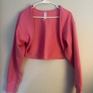 Vibrant Pink Women's Cropped Shrug
